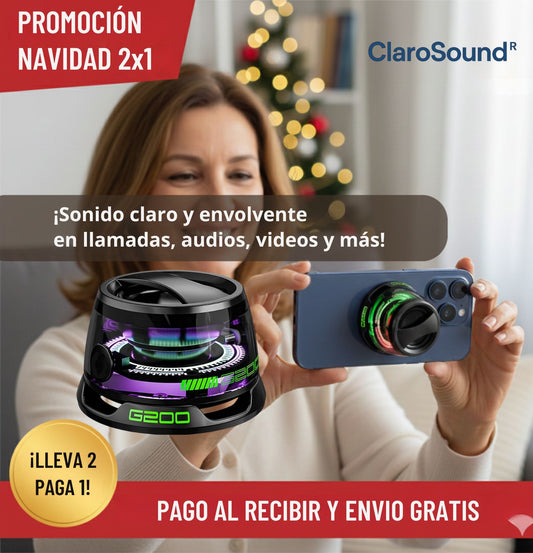 ClaroSound® Altavoz Magnético Inhalambrico – Sonido Claro en Cualquier Lugar