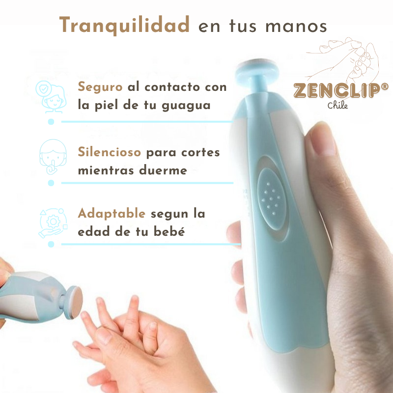 ZenClip® CORTAÚÑAS ELÉCTRICO SEGURO PARA GUAGUAS