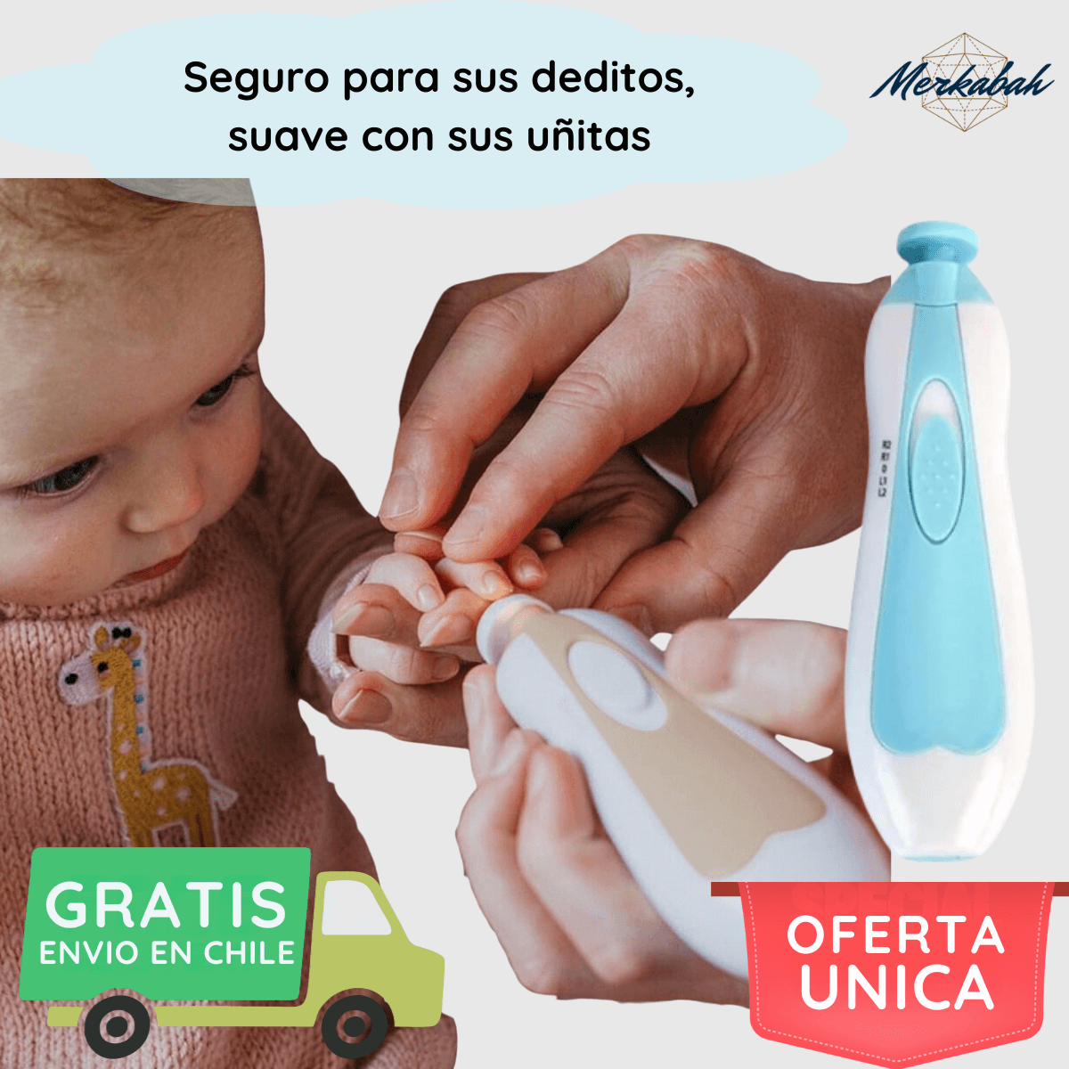 CORTAÚÑAS ELÉCTRICO SEGURO PARA GUAGUAS