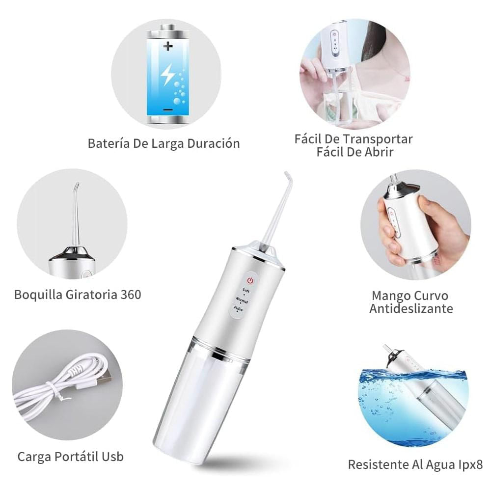IRRIGADOR BUCAL OralJet®  SENSACIÓN DE BOCA LIMPIA Y ALIENTO FRESCO DESDE EL PRIMER USO