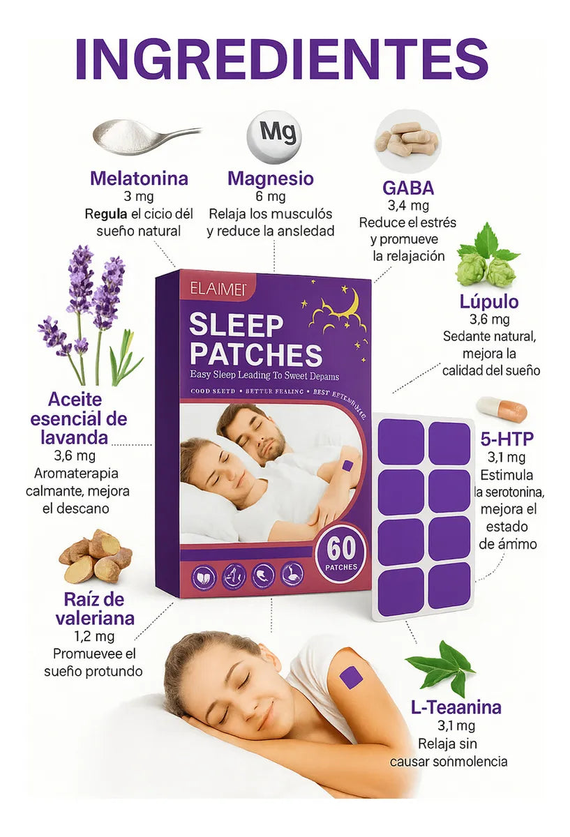 Somnía® – Parches Naturales para un Descanso Profundo
